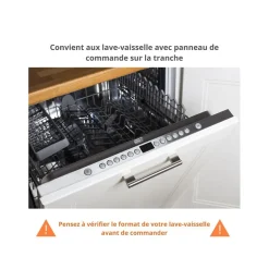 Cuisineandcie - Façade pour lave-vaisselle tout intégrable Eco Blanc L 60 cm