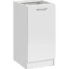 Cuisineandcie - Meuble bas de cuisine Eco Blanc 1 porte L 40 cm