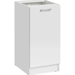 Cuisineandcie - Meuble bas de cuisine Eco Blanc 1 porte L 40 cm