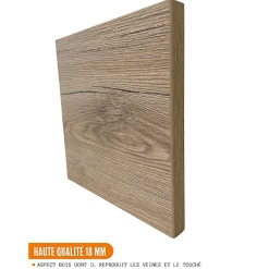 Cuisineandcie - Meuble bas de cuisine Eco Noyer Blanchi 1 porte 1 tiroir L 40 cm