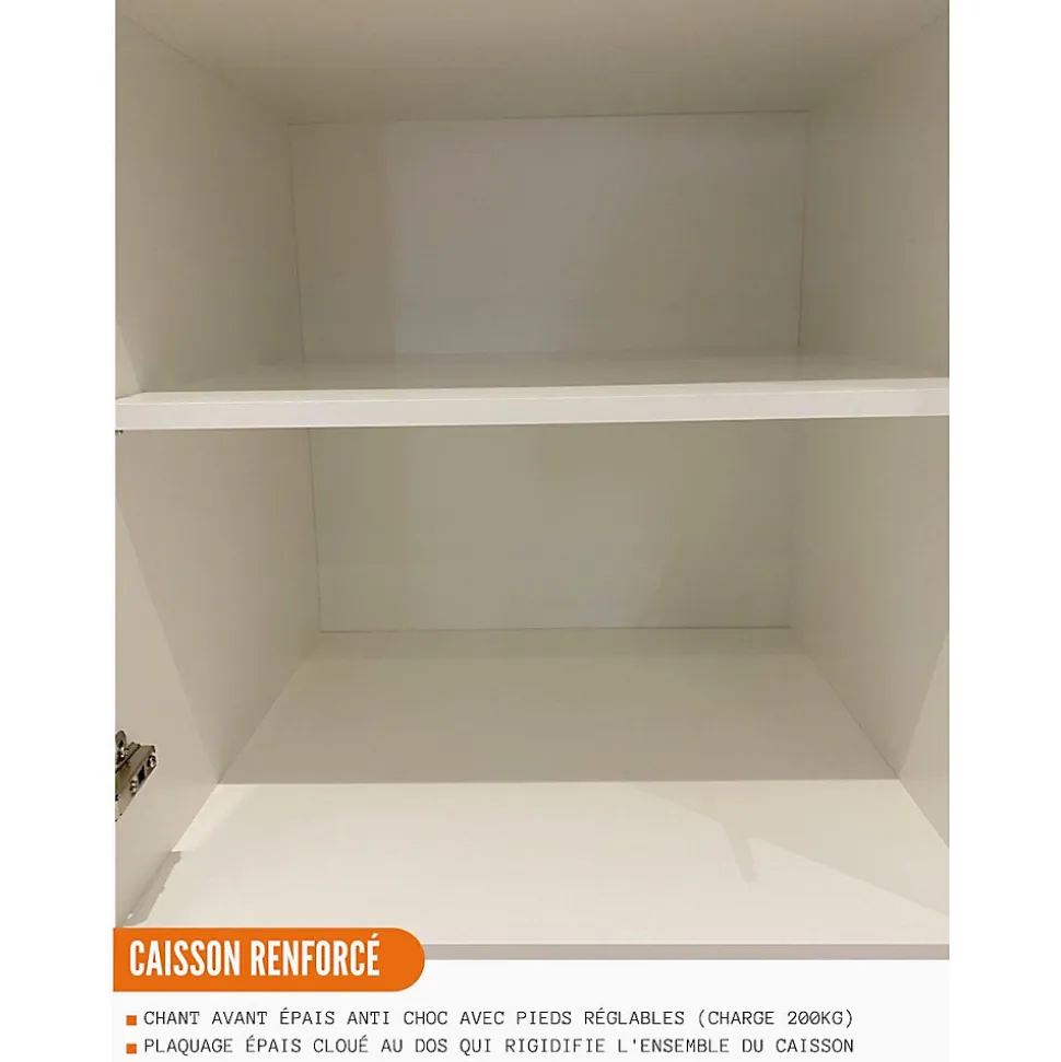 Cuisineandcie - Meuble bas de cuisine Eco Chene Naturel 1 porte L 30 cm