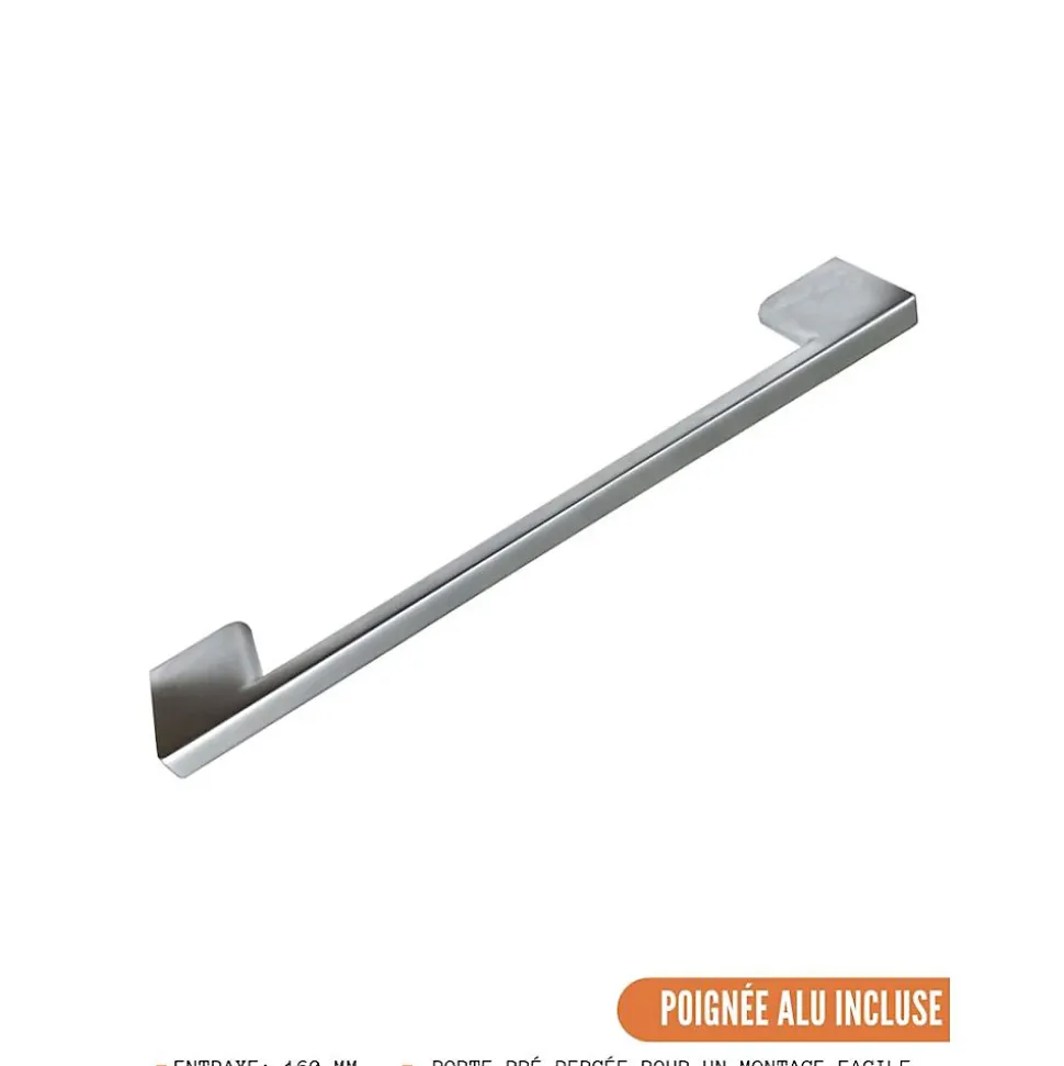 Cuisineandcie - Meuble haut SLIM de cuisine Bellissi Chene 1 porte relevable L 90 cm