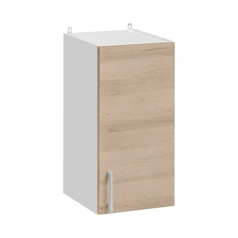 Cuisineandcie - Meuble haut de cuisine Eco Chene Naturel 1 porte L 30 cm