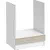 Cuisineandcie - Meuble pour four encastrable Eco Noyer Blanchi L 60 cm
