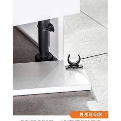 Cuisineandcie - Range bouteille Bellissi Blanc L 20 cm