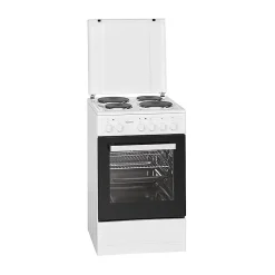 Cuisinière éléctrique 4 plaques et four de 48L Bomann EH 561 blanc