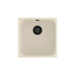 Cuve sous plan POALGI, GANDIA 193, Granit, Beige Pumice, 44 cm, 1 bac bonde noire