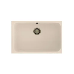 Cuve sous plan POALGI, GANDIA 195, Granit, Beige Pumice, 74 cm, 1 bac bonde or