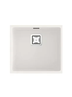 Cuve sous plan POALGI, ZIE 181, Granit, Blanc Snow, 50 cm, 1 bac