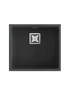 Cuve sous plan POALGI, ZIE 181, Granit, Noir Basalt, 50 cm, 1 bac