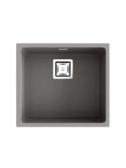 Cuve sous plan POALGI, ZIE 181, Granit, Gris Ash, 50 cm, 1 bac