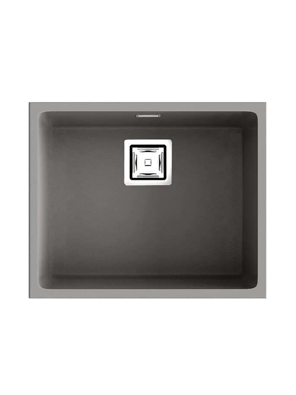 Cuve sous plan POALGI, ZIE 186, Granit, Gris Ash, 55 cm, 1 bac