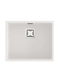 Cuve sous plan POALGI, ZIE 186, Granit, Blanc Snow, 55 cm, 1 bac