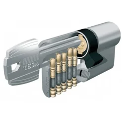 Cylindre TESA TE5 - 40x40mm - nickelé - vis de40mm - 50304040NY