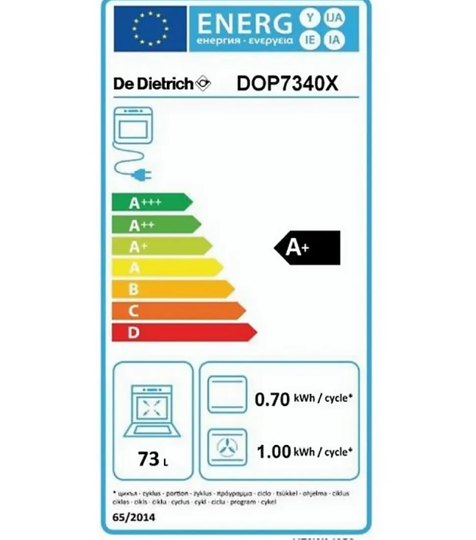 DE DIETRICH - four pyrolyse multifonction DOP7340X