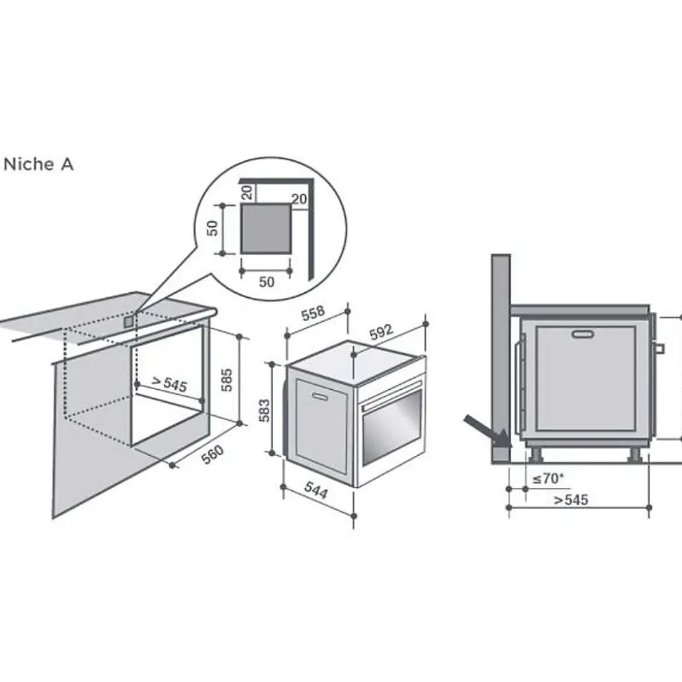 DE DIETRICH - four pyrolyse multifonction DOP7340X