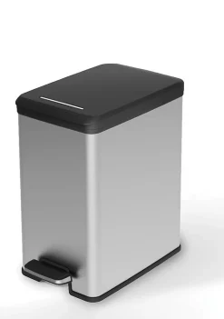 DECO SLIM BIN Poubelle rectangulaire à pédale 25L - Veba