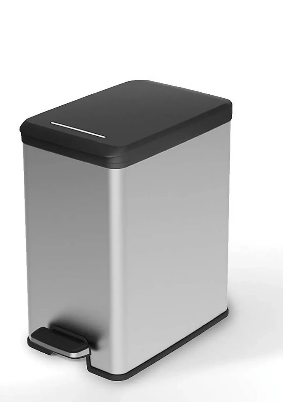 DECO SLIM BIN Poubelle rectangulaire à pédale 25L - Veba