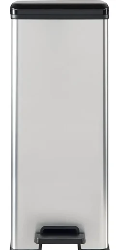 DECO SLIM BIN Poubelle rectangulaire à pédale 40L - Veba