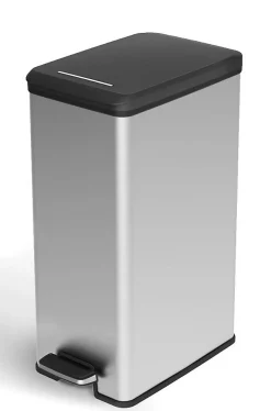 DECO SLIM BIN Poubelle rectangulaire à pédale 40L - Veba