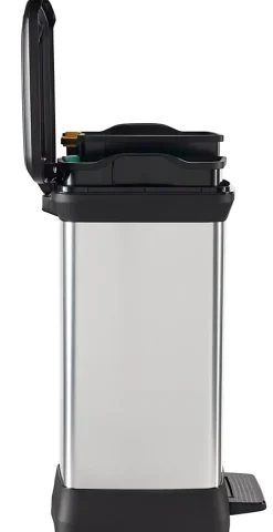 DECOBIN DUO Poubelle rectangulaire à pédale 30L (10L+18L) - Veba