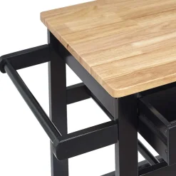 Desserte à roulettes en bois 40x61x84.5 cm