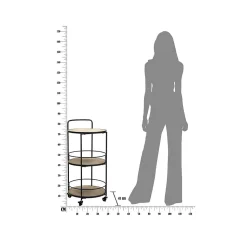Desserte de Cuisine 3 Niveaux 