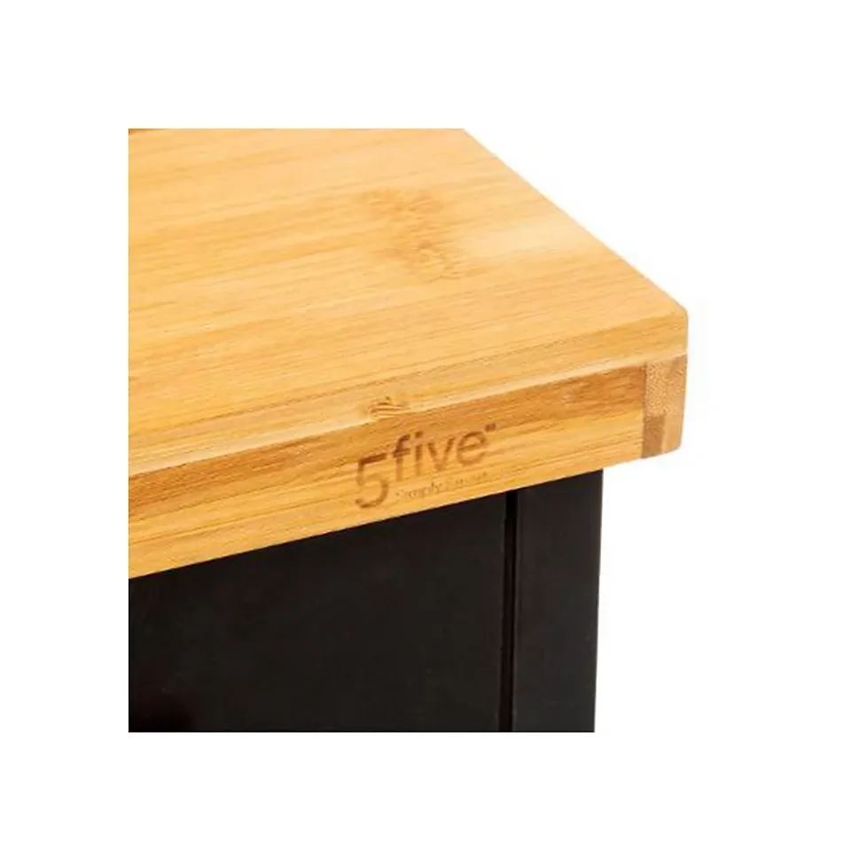 Desserte de cuisine Nera - Bambou et métal