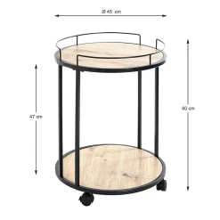 Desserte de Cuisine Ronde 