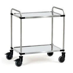 Desserte inox - Plateaux 1000 x 500 mm - Charge max 120kg - 5011