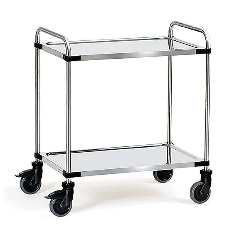 Desserte inox - Plateaux 1000 x 500 mm - Charge max 120kg - 5011