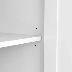 desserte Îlot de Cuisine avec Plateau Pliant et Tiroir, Table Roulante en MDF, 129 x 71 x 91,5 cm, Blanc