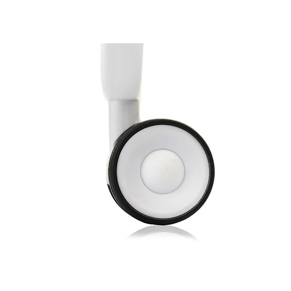 Desserte pliante BAUHAUS avec roulettes, Structure blanche, 2 niveaux, 4 positions