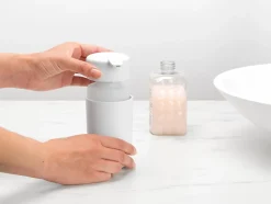 Distributeur de savon 250 ml effet grès blanc Renew Brabantia