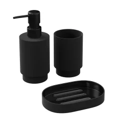 Distributeur de savon 200 ml, noir, GoodHome Kina