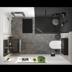 Distributeur de savon 200 ml, noir, GoodHome Kina