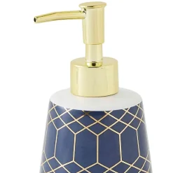 Distributeur de savon à motifs en céramique 8x8x17cm