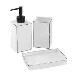 Distributeur de savon Aetna blanc et noir GoodHome