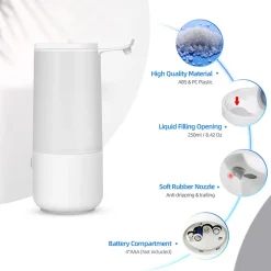 Distributeur de savon automatique avec capteur BERNSTEIN SP1 - option Blanc