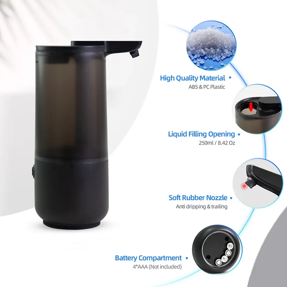 Distributeur de savon automatique avec capteur BERNSTEIN SP1 - Noir