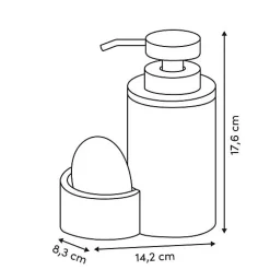 Distributeur de savon Come beige 330ml - Beige- 5five