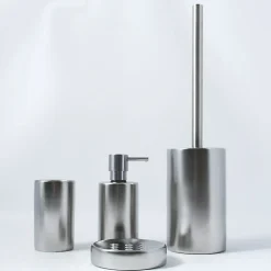 Distributeur de savon Céramique TUBEMATT Argent mat Spirella