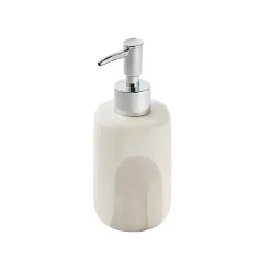 Distributeur de savon en céramique taupe Levasseur Stone