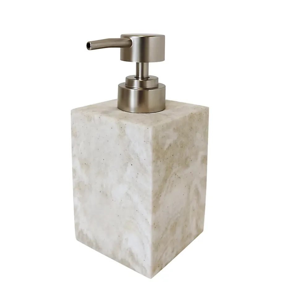 Distributeur de savon en polyrésine, effet pierre, GoodHome Cenia