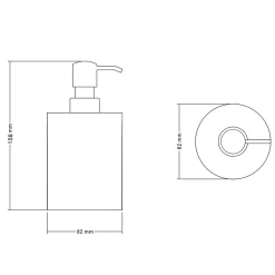 Distributeur de savon en céramique orange Lassane GoodHome