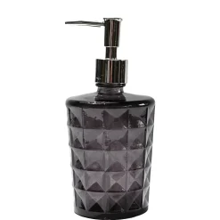 Distributeur de savon en verre recyclé Anthracite 17,5 cm KRYSTAL