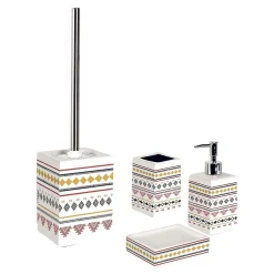 Distributeur de Savon Imprimé "Esteban" 17cm Blanc