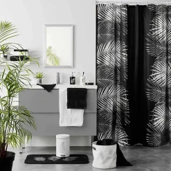 Distributeur de Savon Imprimé "Orbella" 17cm Noir & Argent