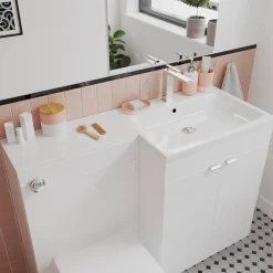 Distributeur de savon Koros blanc et nude GoodHome