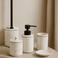 Distributeur de savon ligne noir céramique Levasseur Line